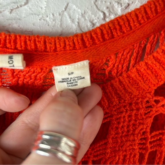 MOTH | Anthropologie Cut Out Knit Short Sleeve Sweater - Picture 5 of 13
